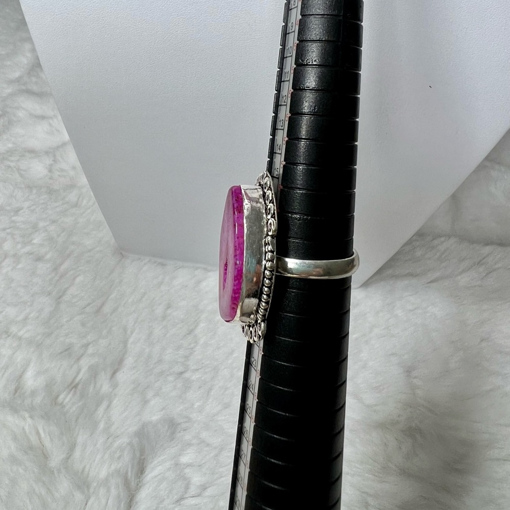 Solar Add On Item Pink Ring size 8.75 - Picture 6 of 7
